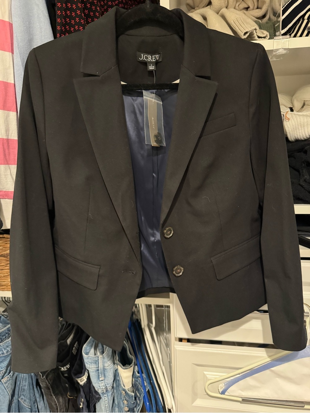 J. Crew Black Women's Classic Notch Lapel Blazer